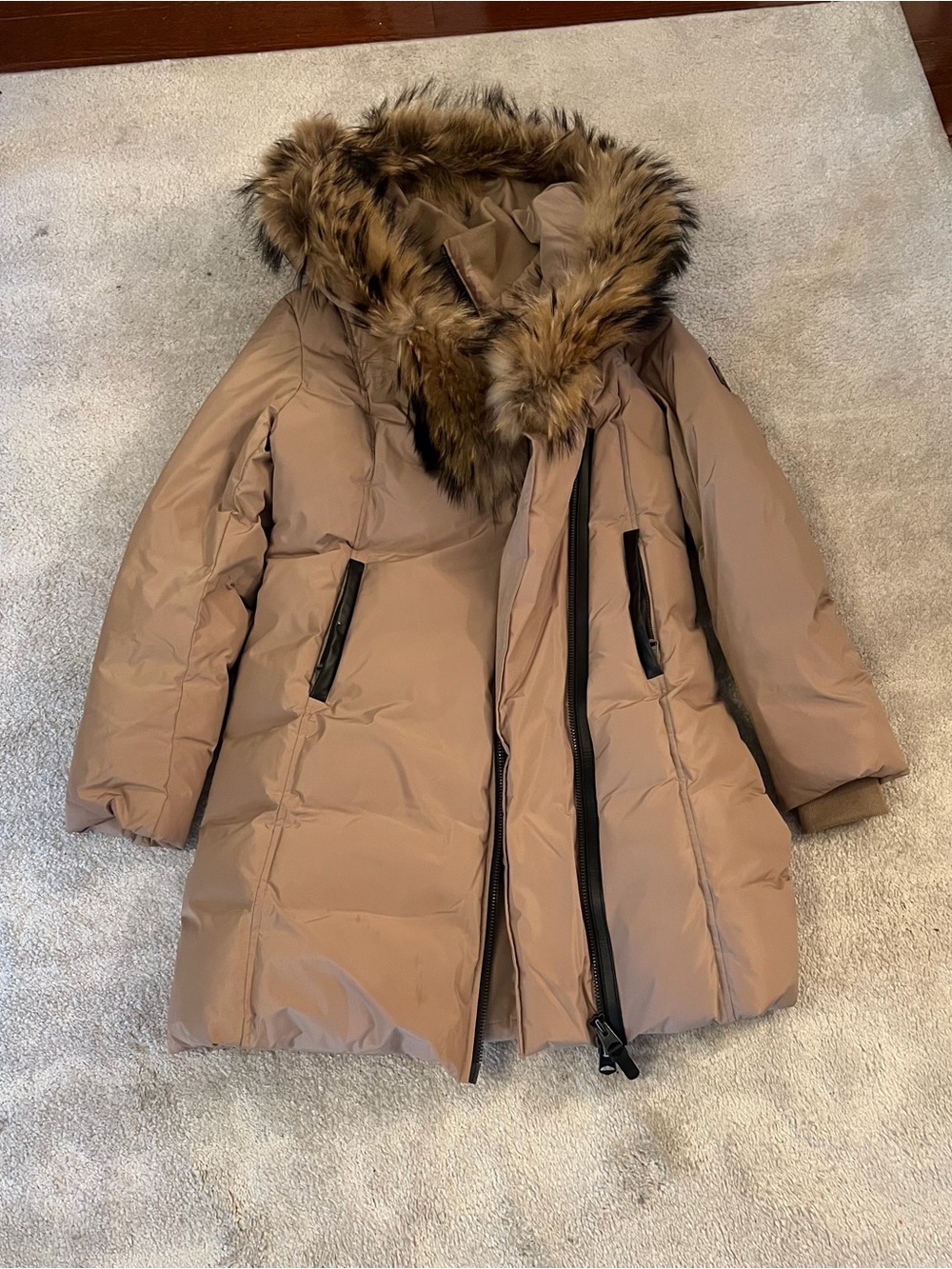 Mackage Adalfi Camel Hooded Puffer Coat